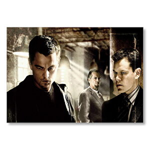 Departed Leo Matt Ve Jack  Mdf Ahşap Tablo 50x70 cm