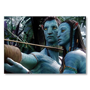 2 Jake Ve Neytiri Görseli  Mdf Ahşap Tablo 35x50 cm