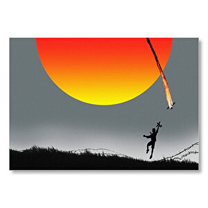 Güneş İmparatorluğu Güneş Ve Çocuk  Mdf Ahşap Tablo 50x70 cm