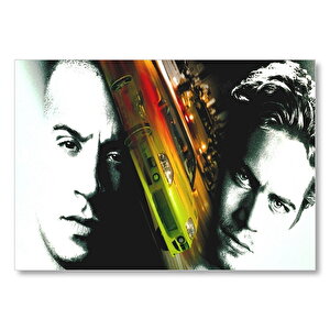 Hızlı Ve Öfkeli Film Afişi  Mdf Ahşap Tablo 50x70 cm