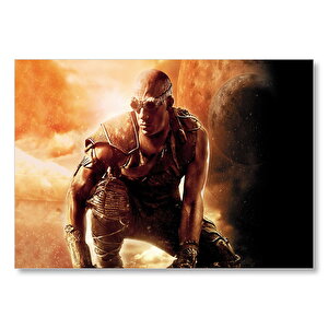 Vin Diesel Riddick 2013 Film Afişi  Mdf Ahşap Tablo 25x35 cm