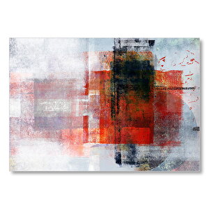 Modern Sanat Zeminde Renk Çalışması  Mdf Ahşap Tablo 35x50 cm