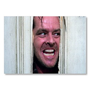 Jack Nicholson Kapı Arasında Jack  Mdf Ahşap Tablo 25x35 cm