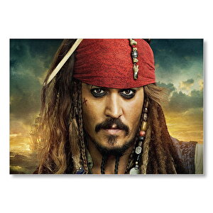 Karayip Korsanları Jack Sparrow Görsel  Mdf Ahşap Tablo 50x70 cm