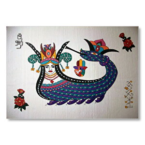 Şahmeran Çizimi  Mdf Ahşap Tablo 50x70 cm