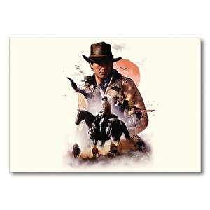 Red Dead Redemption Kompozisyon  Mdf Ahşap Tablo 25x35 cm