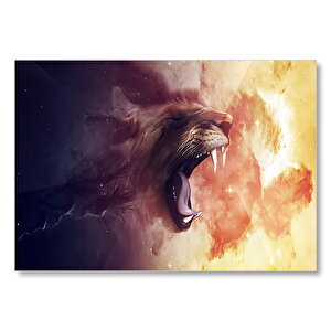 Kaplan Ağzı Ve Renk Geçişleri  Mdf Ahşap Tablo 25x35 cm