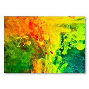 Suda Çöken Renkli Boyalar  Mdf Ahşap Tablo 50x70 cm