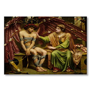 Bandajlı Aşk Ve Umut Yağlı Boya  Mdf Ahşap Tablo 50x70 cm