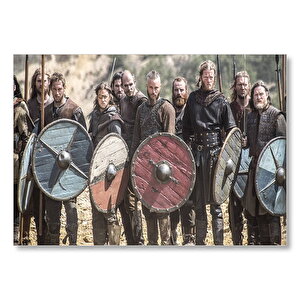 Viking Oyuncular Görseli  Mdf Ahşap Tablo 35x50 cm