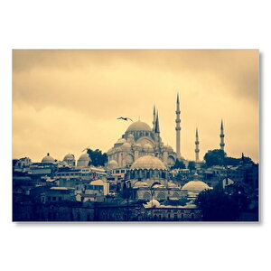 Süleymaniye Camii  Mdf Ahşap Tablo 50x70 cm