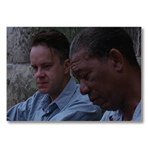 Esaretin Bedeli Tim Robbins Ve Morgan Freeman  Mdf Ahşap Tablo 25x35 cm
