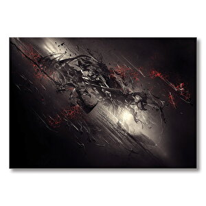 Renklerin Yarışı  Mdf Ahşap Tablo 50x70 cm