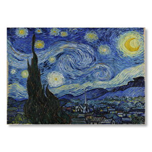 Vincent Van Gogh Deliliğin Kıyılarında  Mdf Ahşap Tablo 35x50 cm