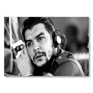 Che Guevara Kulaklıklı  Mdf Ahşap Tablo 35x50 cm
