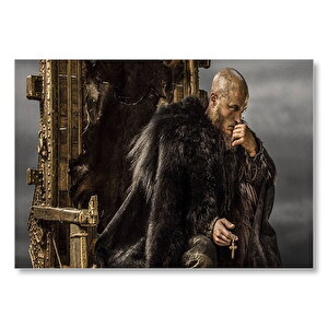 Vikingler Taht Travis Fimmel  Mdf Ahşap Tablo 50x70 cm