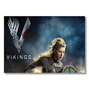 Vikingler Katheryn Winnick  Mdf Ahşap Tablo 25x35 cm