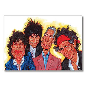 Rolling Solist Karikatür Çizim  Mdf Ahşap Tablo 35x50 cm
