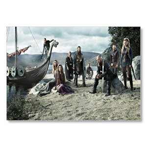 Vikingler Tüm Karakterler  Mdf Ahşap Tablo 35x50 cm