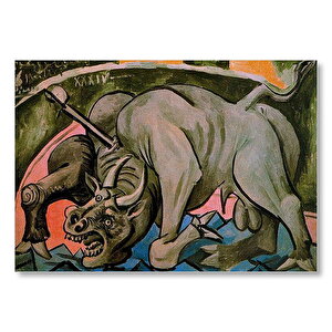 Dying Bull, 1934 By Pablo Picasso  Mdf Ahşap Tablo 50x70 cm