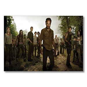 The Walking Dead Karakterler  Mdf Ahşap Tablo 25x35 cm