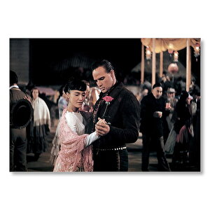 Marlon Brando Dans Ediyor  Mdf Ahşap Tablo 25x35 cm