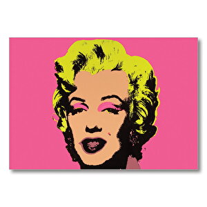 Marilyn Monroe Renkli Dijital Çizim  Mdf Ahşap Tablo 35x50 cm