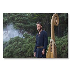 Vikingler Ragnar Gemide  Mdf Ahşap Tablo 25x35 cm