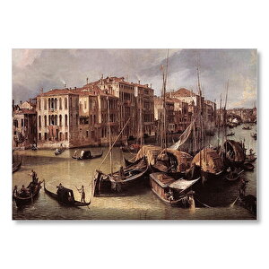 Venedik Kanal Gondollar Ve Binalar  Mdf Ahşap Tablo 35x50 cm
