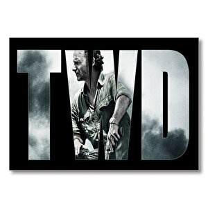 The Walking Dead Harfler Kesit  Mdf Ahşap Tablo 50x70 cm