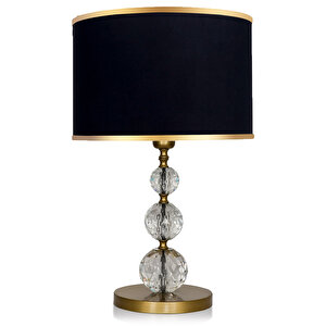 Exclusive Gold Glass Abajur Siyah