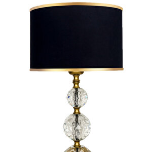 Exclusive Gold Glass Abajur Siyah