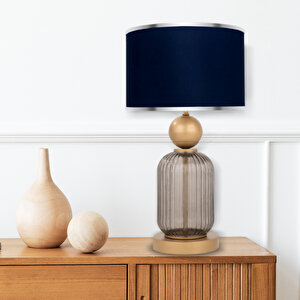 Lotus Opal Black Contrast Cam Abajur Siyah