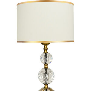 Exclusive Gold Glass Abajur Siyah