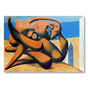Figure At The Seaside, 1931 By Pablo Picasso  Mdf Ahşap Tablo 25x35 cm