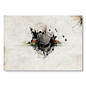 Kurukafa Kuşlar Ve Kelebekler Duvar Boyama  Mdf Ahşap Tablo 50x70 cm