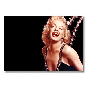 Marilyn Monroe İçten Kahkaha  Mdf Ahşap Tablo 25x35 cm