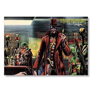 Iron Maiden Barda Enteresan Mahlukat  Mdf Ahşap Tablo 50x70 cm