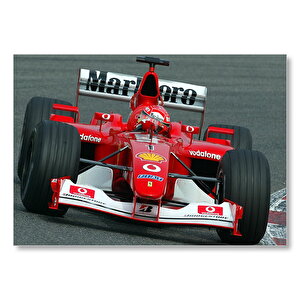 Formula 1 Kırmızı Marlboro  Mdf Ahşap Tablo 25x35 cm