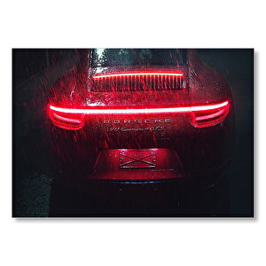 Porsche 911 Carrera Arka Görünüş  Mdf Ahşap Tablo 35x50 cm