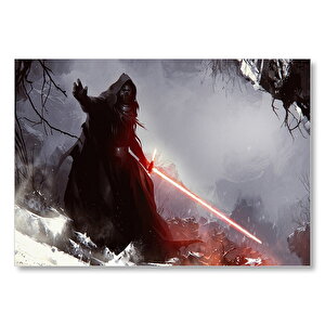 Yıldız Savaşları Darth Vader Ve Işın Kılıcı  Mdf Ahşap Tablo