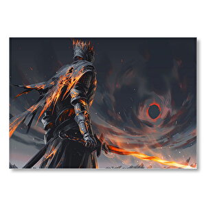 Yüzüklerin Efendisi Nazgul Ve Ateş Kılıcı  Mdf Ahşap Tablo 50x70 cm