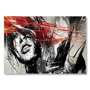 Kadın Çizim Görseli  Mdf Ahşap Tablo 35x50 cm