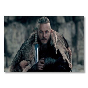 Viking Travis Fimmel  Mdf Ahşap Tablo 50x70 cm