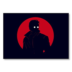 Star Lord Marvel Süper Kahraman Minimal Art  Mdf Ahşap Tablo 35x50 cm
