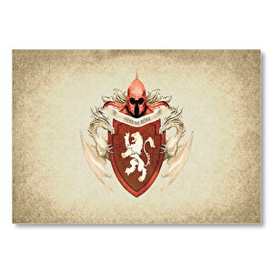 Game Of Thrones Lannister Flama  Mdf Ahşap Tablo 25x35 cm