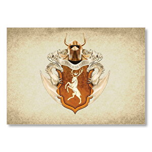Game Of Thrones Baratheon Flama  Mdf Ahşap Tablo 50x70 cm