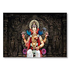 Lord Ganesha İllüstrasyon  Mdf Ahşap Tablo 50x70 cm
