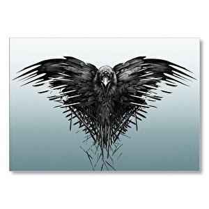 Kılıçlar Ve Kara Karga  Mdf Ahşap Tablo 25x35 cm