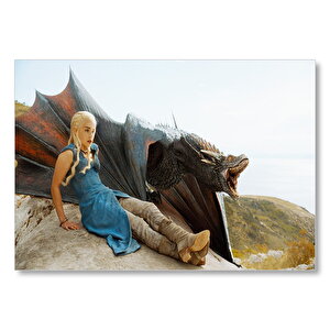 Game Of Thrones Daenerys Targaryen  Mdf Ahşap Tablo 50x70 cm